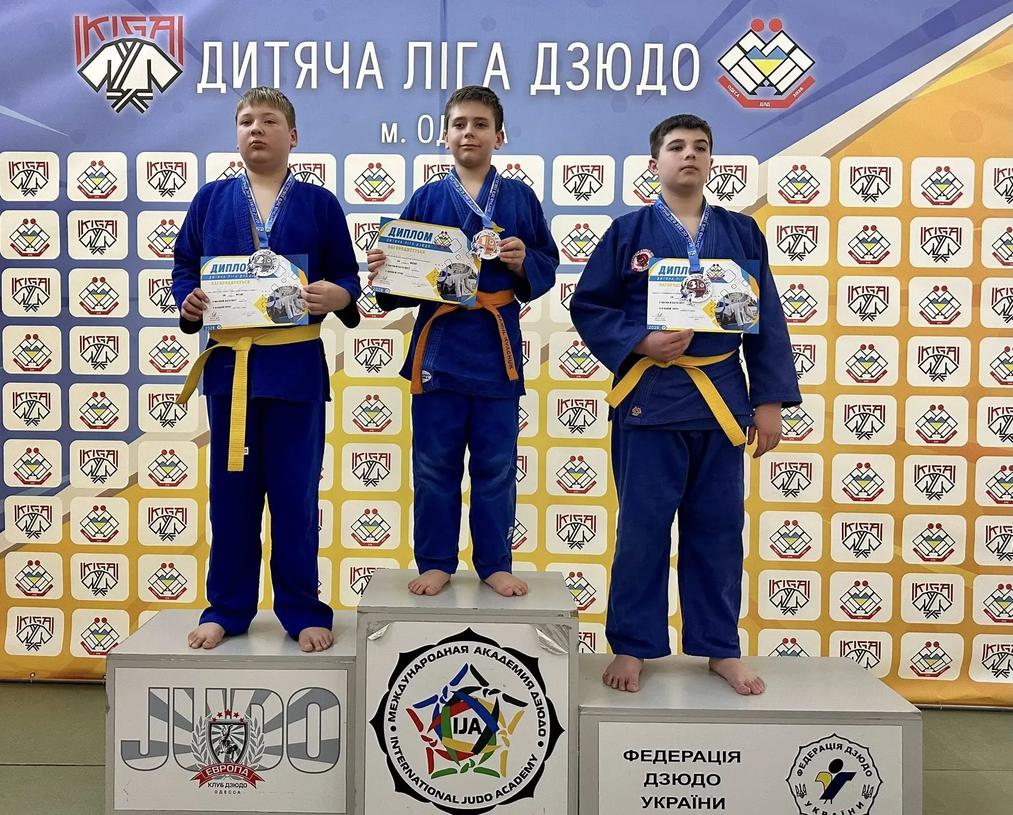 Призери турніру з дзюдо Одеса 2026  Клуб дзюдо IKIGAI