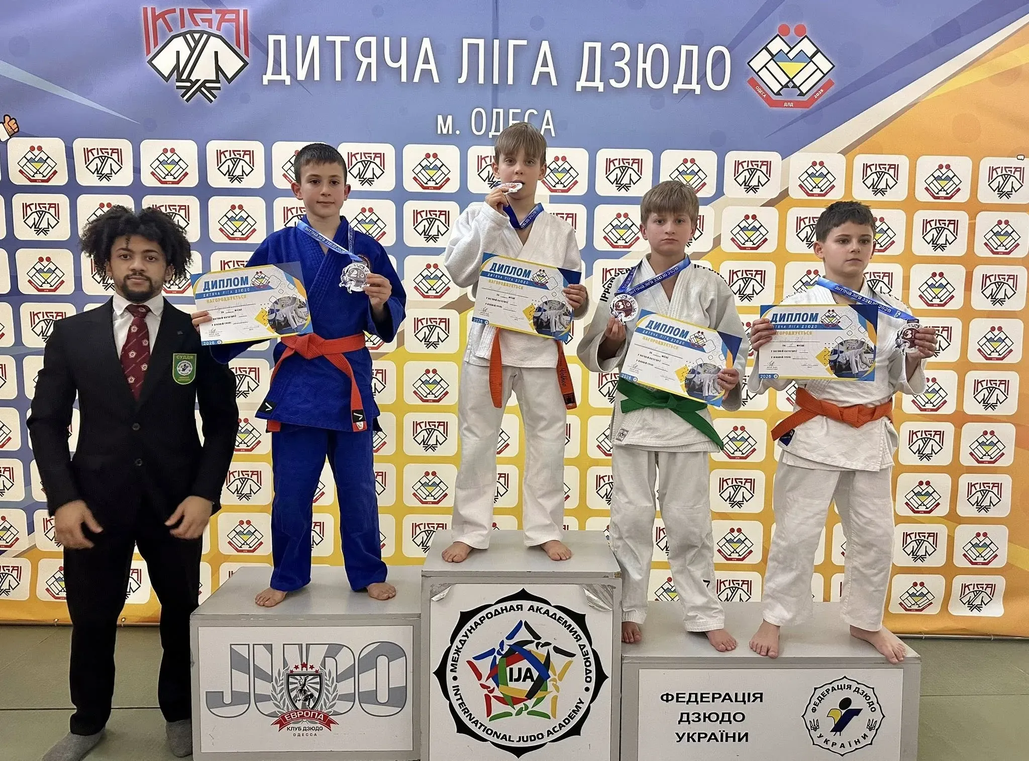 учасники дитячого турніру з дзюдо Одеса 2026  Клуб дзюдо IKIGAI Одеса