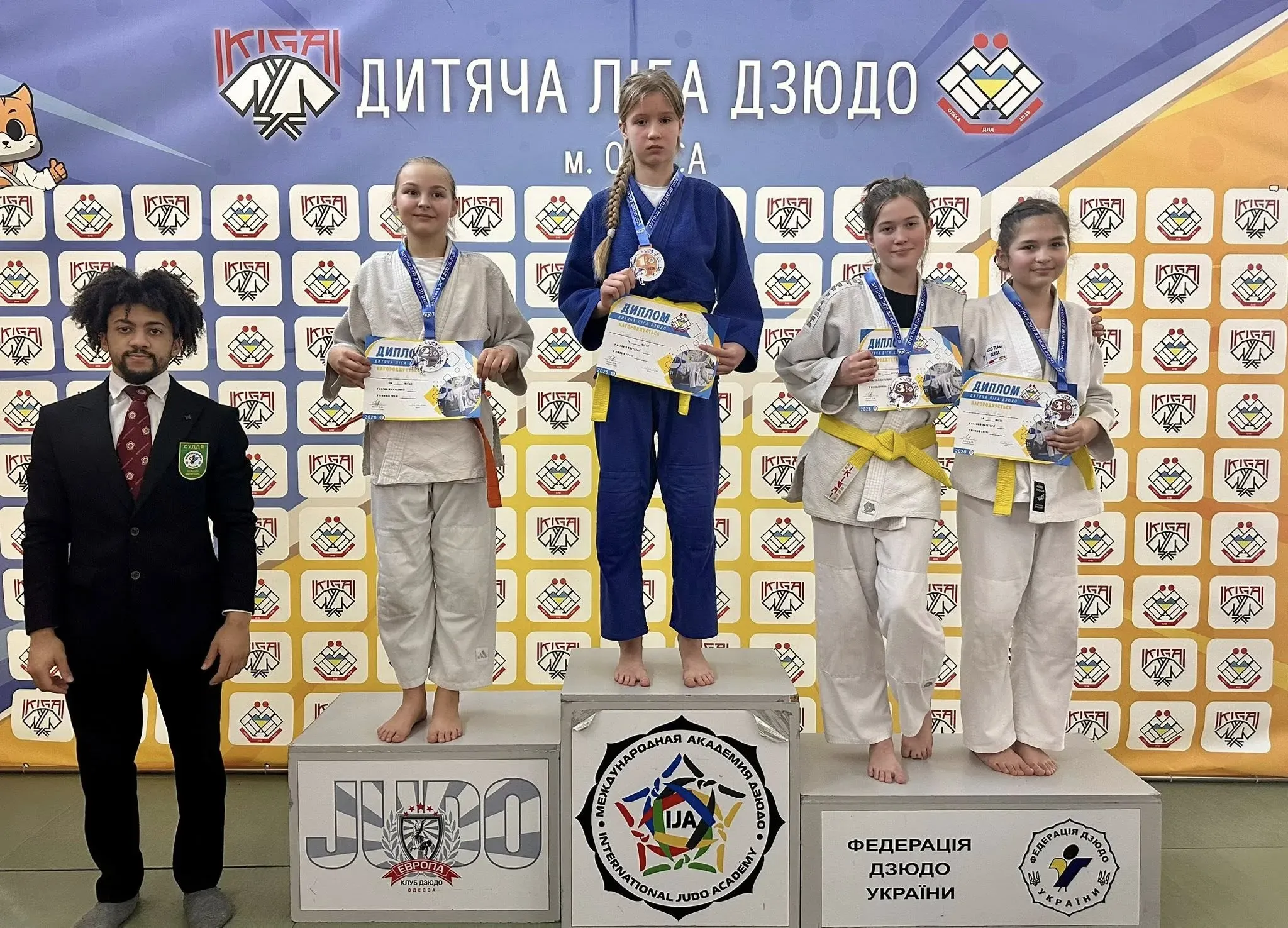 учасники дитячого турніру з дзюдо Одеса 2026